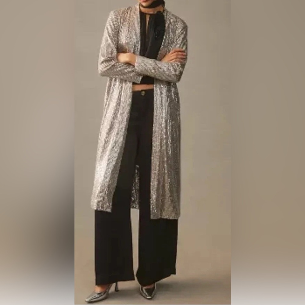 New Mare Mare x Anthropologie Sequin Duster Cardigan